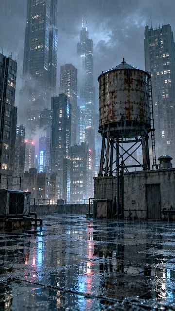 Rainy Rooftop