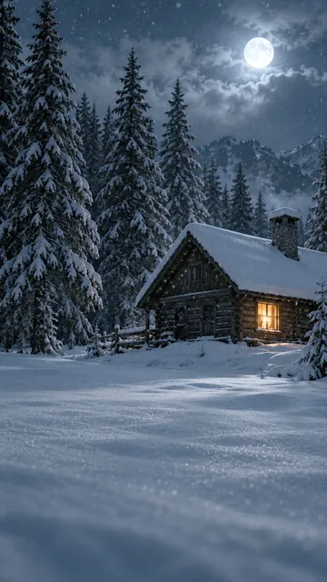 Moonlit Snowfield